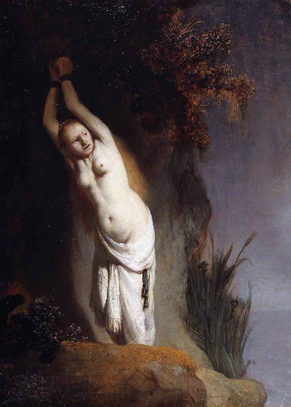 Rembrandt Peale Andromeda Chained to the Rocks Germany oil painting art